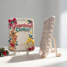 Christmas Gingerbread Cookies Recipe Silicone Mold Christmas Baking Sign Concrete Silicone Mould Recipe Board Resin Plaster Mold - SZ931 - View 8
