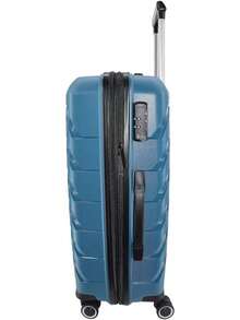 KENNETH COLE NEW YORK LIBERTY Maleta 24", Rígida PP de alta resistencia, Ligera, Expandible, Ruedas Giratorias, Candado TSA (Negro) - Turquesa - Ver 4