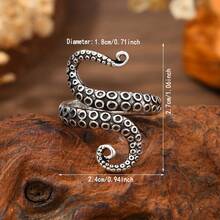 1pc Octopus Tentacle Shaped Ring, Suitable For Women To Wear On Beach Vacation - Multicolor - View 11