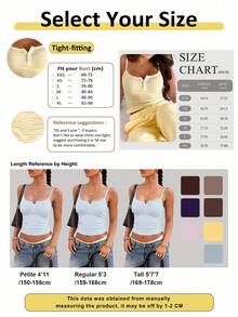 VIVINA Summer Fall Y2K Women's Minimalist Fashion Casual Daily Versatile Striped Knit Fabric Button Front Camisole Top, Suitable For Fall, Back To School, Yellow Striped Top, Knit Digital Print Fabric - Yellow - View 11