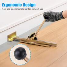 EZIFY 1Pc Ergonomic Flooring Installation Tool, Hardwood Flooring Chisel, Non‑Slip Plastic Handle, Ratchet Mechanism, For Tight Gap Fitting, Laminate/Engineered Wood Flooring Accessory - 1 - View 2