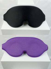 2/1pc Artificial Silk Sleep Mask Set, Satin Sleep Mask With Hair Scrunchie, Light-Blocking Night Eye Mask, Wedding Bridesmaid Gift, Pink, Silk Satin Sleep Mask, Unisex - Multicolor - View 25