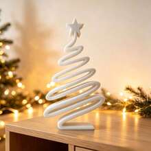 1pc 3D Printed Minimalist Christmas Tree Ornament | Modern Geometric Desktop Decor - Living Room, Entryway, Hallway, Dining Table Holiday Atmosphere Decoration / Versatile Home Style / Creative Christmas Gift - Multicolor - View 14