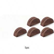 1/10/16pcs Wooden Table Number Holders, Wedding Table Number Stands, Semi-Circular Design Table Card Clips, Suitable For Office, Labels, Photos, Menus, Banquets, Birthday Parties, Retail Stores, Wedding Parties And Event Decoration - A - View 10
