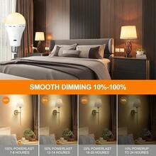 2/1pc LED Rechargeable Light Bulb With Remote Battery Control, Eye-Protection Light, 3-Color Change Bulb With Hook, E26 Base, Suitable For Camping, Hiking, Fishing, Holiday, Car, School, Sports, Home, Party, Living Room, Bedroom, Music Festival, Hurricane Emergency - Various - View 6