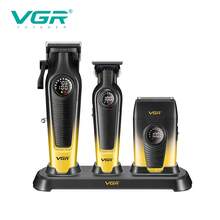 VGR Professional Hair Clipper Digital Display 3-In-1 Hair Clipper & Trimmer Electric Shaver Cordless Hair Clipper For Men V-196 S3/V-196+996 - Multicolor - View 19