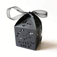 12pcs/Set Laser Cut Groom & Bride Candy Boxes, Hollow Castle Design, Wedding Favors, Small Gift Chocolate Boxes, Baptism Party Decorations - View 6