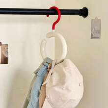 1/3pcs Colorful Closet Hat Hangers, Dopamine Creative Round Ring Hangers, Dorm Closet Hanging Hat Rack,Multi-Functional Home Storage Organizer, Suitable For Hats,Belts,Scarves Storage, Easy To Install Remove, Can Be Stacked, Daily Travel Essential - Multicolor - View 10