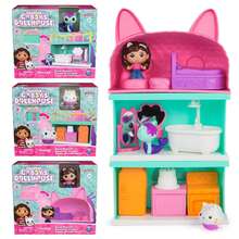 Gabby's Dollhouse Mini Dollhouse Set, Mercat, Cakey, Gabby Room Dollhouse Set, Game Set, Room Game Stickers - Multicolor - View 13