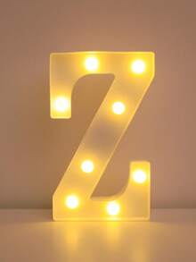 1pc 21cm White Luminous Letter Light, LED Letter Lamp,Light Up Alphabet Letters, Battery Operated DIY Spelling Letter Lights For Celebration, Indoor Room Decoration, Wedding Proposal Decoration, Birthday Party Decoration Letter Light Board - White - View 31
