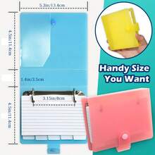 1 buah Binder Lembar Lepas dengan Kartu Pembatas, 50 Lembar per Buku, Tempat Kartu, Pengatur Kartu Indeks, Buku Catatan Lembar Lepas Cocok untuk Ruang Kelas, Kantor, Rumah - Satu ukuran cocok untuk semua. - View 2