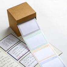Kertas Tempel Gulung Tarik, 256 Lembar Per Kotak, Mudah Sobek Tanpa Residu, Tulisan Halus, Memo Kantor, Daftar Tugas, Pesan Pengingat, Perencana, Dekorasi, Label Klasifikasi, Jadwal, Perencanaan, Perlengkapan Alat Tulis Kantor Minimalis Vintage dalam Kotak - Beraneka warna - View 6
