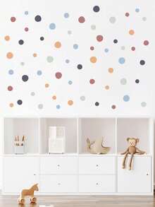 1pc Asymmetrical Round Wall Sticker - Multiple Styles - View 7