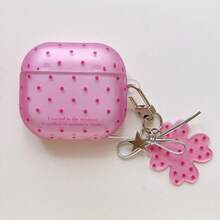 Light Mist Semi-Transparent Small Polka Dot Earphone Case Compatible With AirPods Case 2/3/4/Pro/Pro2/Pro3, Shockproof Earphone Case, With Pendant, Gift For Men And Women, Commuting Accessory, Fashion Creative, Combining Aesthetics And Practicality - Mixed Colors - View 23