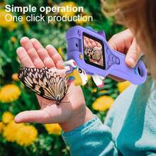 PANDA Handheld Portable Digital IPS Color Screen Magnifying Glass, High-Definition Macro Lens, Eye-Friendly Educational Cartoon Toy Camera, 180° Rotating Lens, Supports Photo And Video Recording, Explore Nature, Observe And Record Details, Built-In LED Light, Simple Focus - Green - View 4