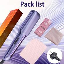 ANGENIL Alat Pelurus & Pengeriting Rambut 2-in-1 Profesional untuk Wanita, Daya 50–55W, Tegangan Ganda 110–240V, 8 Pengaturan Suhu yang Dapat Disesuaikan - Biru - View 15