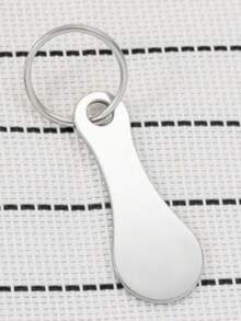 6pcs Stainless Steel Supermarket Shopping Cart Tokens Keychain, Anti-Loss Design, Simple Practical & Fun, Available In 3pcs/1pc Set, Suitable For Supermarket, Outdoor Activities, Car Keys - Multicolor - View 8