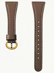 1pc Women's Slim Waist Microfiber Leather Smart Watch Band, Suitable For 18mm/20mm, Compatible With Samsung Galaxy Watch 8/7/6/5/4 (40mm, 44mm), Quick Release Spring Bar, Tool-Free Installation, Easy To Wear Watch Strap, Compatible With Huawei Watch GT6/5/4/3/Pro (46mm), Suitable For Watch Interface Width 18mm, 20mm Smart Watch Band Accessories - Coffee Brown - View 8