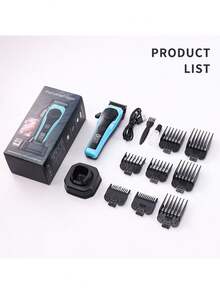 Professional Men's Hair Clipper - Dual Wired/Wireless Operation, Electric Trimmer Set, Suitable For Home And Barbershop, Equipped With LED Battery Display - Great Birthday Gift For Men, 1800mAh Battery Capacity - View 11