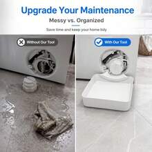 2pcs Universal Washing Machine Drip Tray With Guide Plate, Front-Loading Washing Machine Anti-Overflow Anti-Leakage Collection Tray, Prevent Laundry Room Floor Water Accumulation, Suitable For Bathroom, Home, Kitchen Sink Storage, Cleaning Supplies - Multicolor - View 8