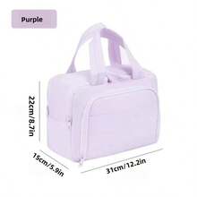 Multifunctional Extra Large Capacity 4-Compartment Makeup Bag, Portable Travel Cosmetic Organizer That Fits In Suitcase - 4-opening Makeup Organizer Bag - View 10