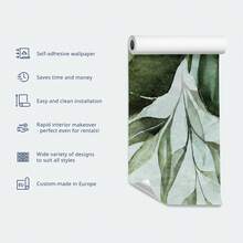 Wall Mural - Oriental Pattern Carpet: Emerald Ornaments And Worn Patterns - Self-adhesive - View 4