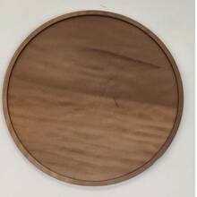 1pc Wooden Tray For Storing And Serving Food, Snacks, Drinks, Sushi, Steak, Pizza, Desserts, Cakes, Bread, Breakfast Tray, Coffee Tray, Tea Tray, Charcuterie Board - Maroon - View 9