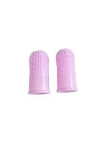 2Pcs/1pc Pet Finger Toothbrush For Dogs And Cats – Soft Silicone Dental Finger Sleeve, Gentle Oral Cleaning Brush For Plaque & Tartar Removal, Reusable Pet Teeth Care Tool - Multicolor - View 10