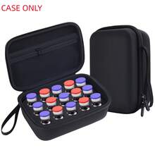 15-Slot Insulin Vial Storage Case, Portable EVA Hard Shell Insulin Vial Holder For Standard 10ml, Protective Organizer For Refrigerator & Travel - View 1