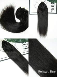 Y WIGS 55g 16-18吋輕量 Yaki 直髮人髮鉤編髮,適用 Miracle Knots,自然色羽毛感 100% 真人髮接髮,隱形無縫無結軟直髮,適合保護性髮型 - SNatural - 查看 5