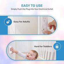 24/20/18/12pcs Power Outlet Protector Covers, Designed For Baby Protection, Easy To Install, Made Of Reliable Plastic Material - A - View 6
