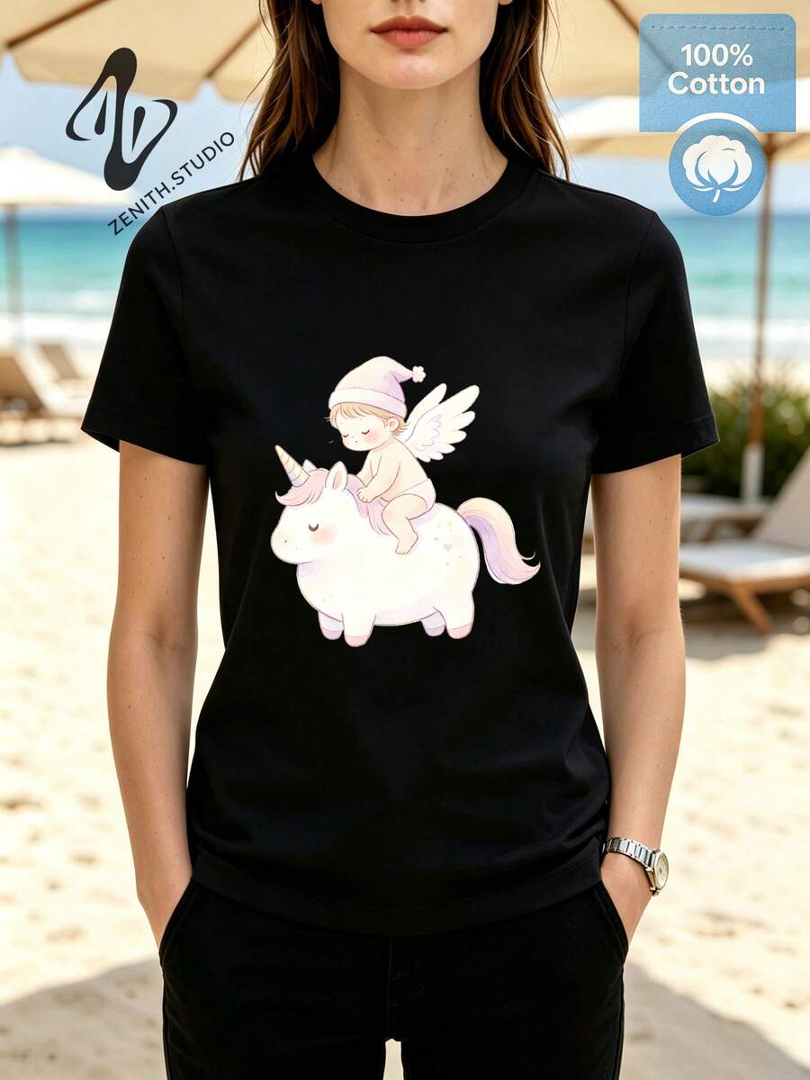 Women T-Shirts - Black - View 1