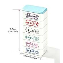 6-In-1 Japanese Style Teacher Reward Stamps, Multi-Color Self-Inking Stackable Incentive Stamps, Suitable For Children's Homework Feedback And Student Classroom Encouragement Stationery - Sets - View 5