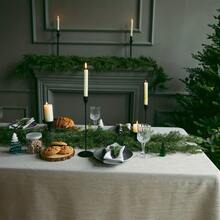 Dense Pines Realistic Touch Garland Ornaments, Greenery Artificial Pine Cypress Garlands For Christmas Holiday Mantle Fireplace Table Home Decor Real Touch Artificial Pine Greenery Christmas Garlands For Table Fireplace Wall Home Indoor Outdoor Decor - Green - View 5
