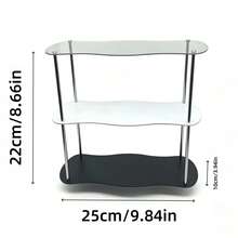 1pc Acrylic Practical Storage Rack, Multi-Functional Tiered Organizer For Aromatherapy, Fragrance, Collectibles, Drinkware - Easy Installation, Floor-Standing Display Stand - Multicolor - View 7
