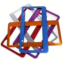 2pcs Durable Aluminum Alloy License Plate Holder, With Easy-To-Install Accessories, For Stylish Riding - 2pcs - View 4