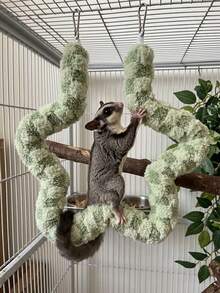 1pc Flexible Climbing Toy, Suitable For Sugar Gliders And Small Animals, Portable Platform And Climbing Rope Toy, Suitable For Hamster Cage, Suitable For Resting And Playing - View 7