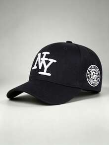 1pc Men Hats Letter NY Embroidered Side NY Printing Baseball Cap, Adjustable Hat,Great For Hiking, Social Gatherings, Travel, And Sun Protection - Multicolor - View 13