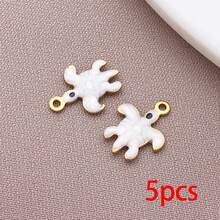 5pcs 18K Golden Plated Enamel Turtle Charms Sea Tortoise Animal Pendants For DIY Bracelet Necklace Earring Ocean Theme Jewelry Making Findings - Multicolor - View 21