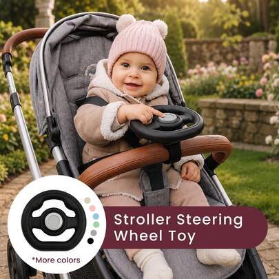 1 Peça Volante de Brinquedo Universal para Carrinho de Bebê/Carrinho de Passeio, Acessório de Direção Divertido e Destacável