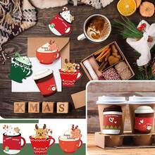 12sets Christmas Coffee Mug Notepad And Writting Pens,Creative Memo Pad,Sticky Notes,Christmas To-Do List,Holiday Notepad Set,Perfect For School, Work, And Decor,Christmas Party Gift,Office Stationery Gifts,Random Designs - Multicolor - View 5