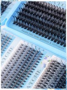 720/684/648 Pcs Large Capacity Cluster Lashes, Portable Segment Lash Extensions For Beginners, Soft Natural Look, Dense & Fluffy Individual Lashes, Long‑Lasting Lightweight, For Daily Makeup & Home DIY - D - View 8