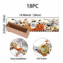 1pc Halloween Faucet Mat, Create Holiday Atmosphere, Bathroom Faucet Splash Guard, Waterproof Non-Slip Faucet Mat, Kitchen Countertop Accessory, Kitchen Dining Table Accessory, Sink, Moisture-Proof Absorbent Mat, Absorbent Draining Mat, Pumpkin Pattern, Multi-Functional Absorbent Non-Slip Mat - Multicolor - View 14