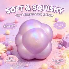 1pc New Hot-Selling Cloud Squishy Stress Relief Toy, Slow Rebound Sensory Fidget Toy, Stress Relief Gift For Major Western Holidays - Multicolor - View 11