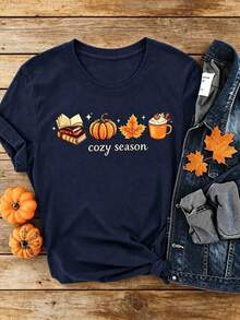 Women T-Shirts - Navy Blue - View 1
