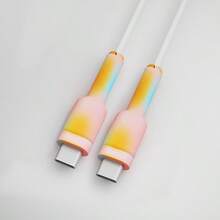 Bọc bảo vệ cáp sạc chống đứt gãy, vỏ bảo vệ cáp dữ liệu linh hoạt, dụng cụ quấn cáp, chống mòn đầu nối cáp sạc điện thoại - Nhiều màu - Xem 9