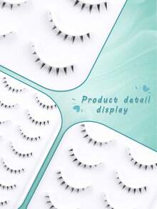 10 Pairs Of Bottom Eyelashes ,Anime Eye Perfect To Pair With Any Upper Eyelash Product For A Variety Of Makeup Looks - Black - View 8
