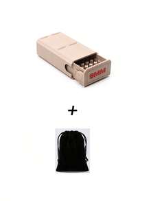 Portable 9MM Tactical Ammo Storage Box, Pull-Out Design Desktop Bullet Organizer, High-Pressure Resistant Hard Shell Shooting Range Equipment, Personalized 9MM Labeled Box, Cool Hardcore Shooting Enthusiast Men's Black Tactical Accessory - View 13