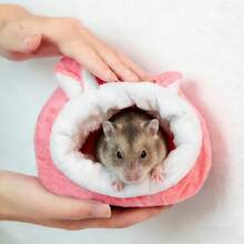 1pc Hamster Nest Sugar Glider Warm House Small Pet Cotton Nest Universal Pet House Random Color - A - View 7