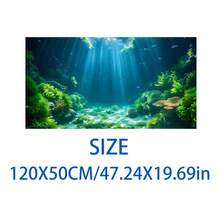 Aquarium Underwater Background, Fish Tank Sticker, Suitable For Freshwater/Saltwater Fish Tank, Shrimp, Aquarium Decoration Vinyl Mural, Removable Without Residue - A - View 17